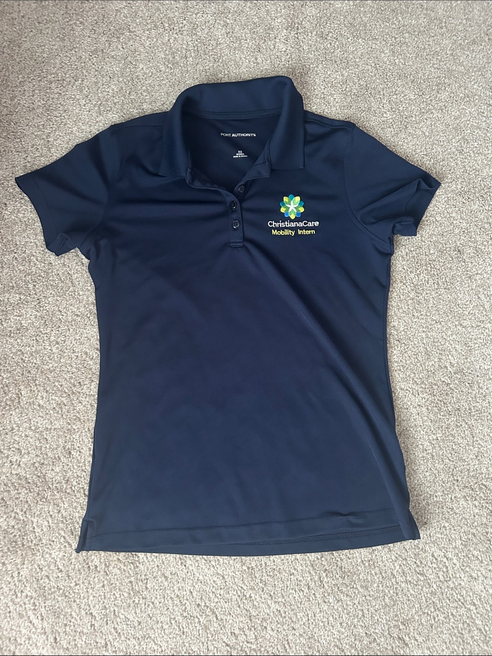 ChristianaCare Navy Logo Polo Shirt